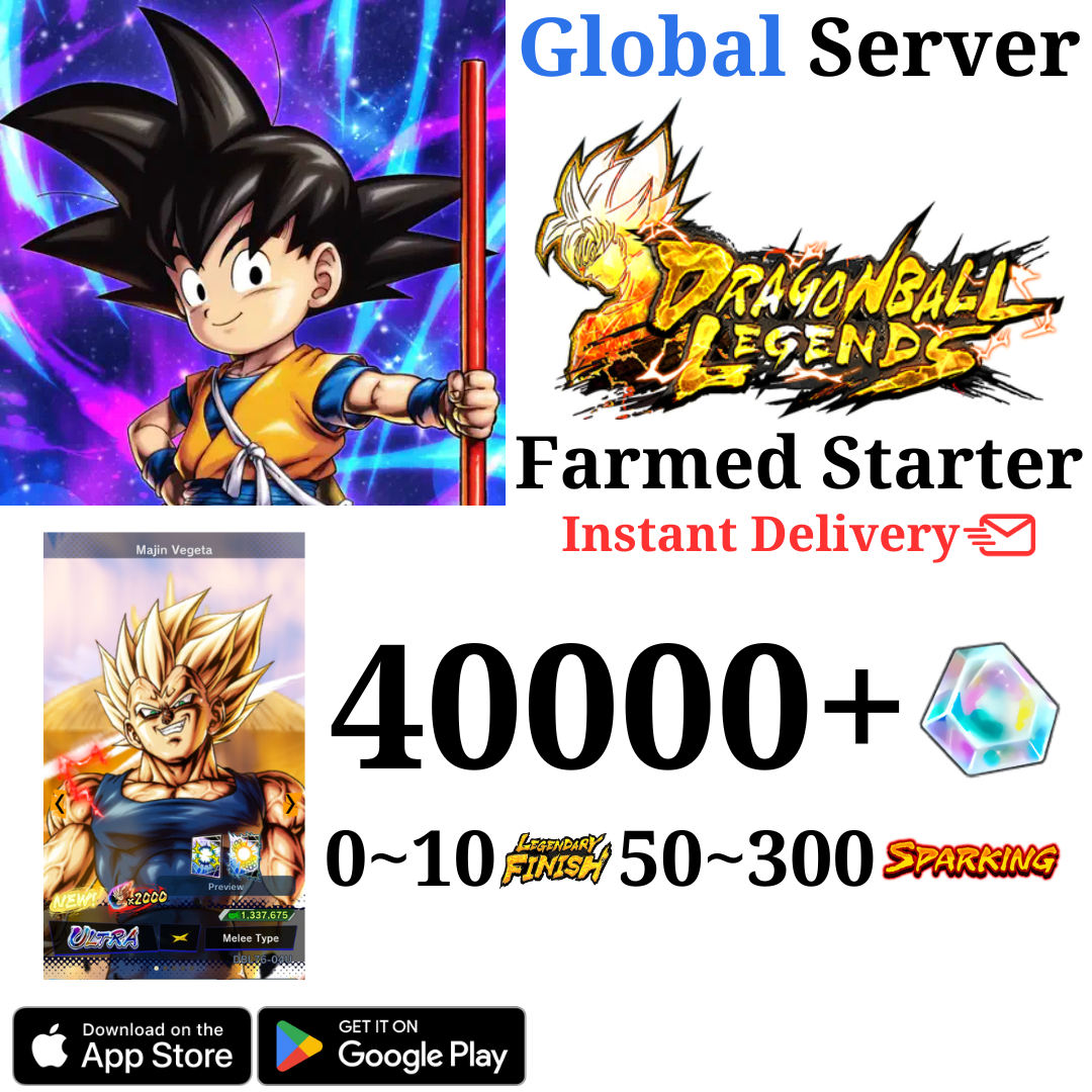 Dragon Ball Legends Majin Vegeta Farmed Account